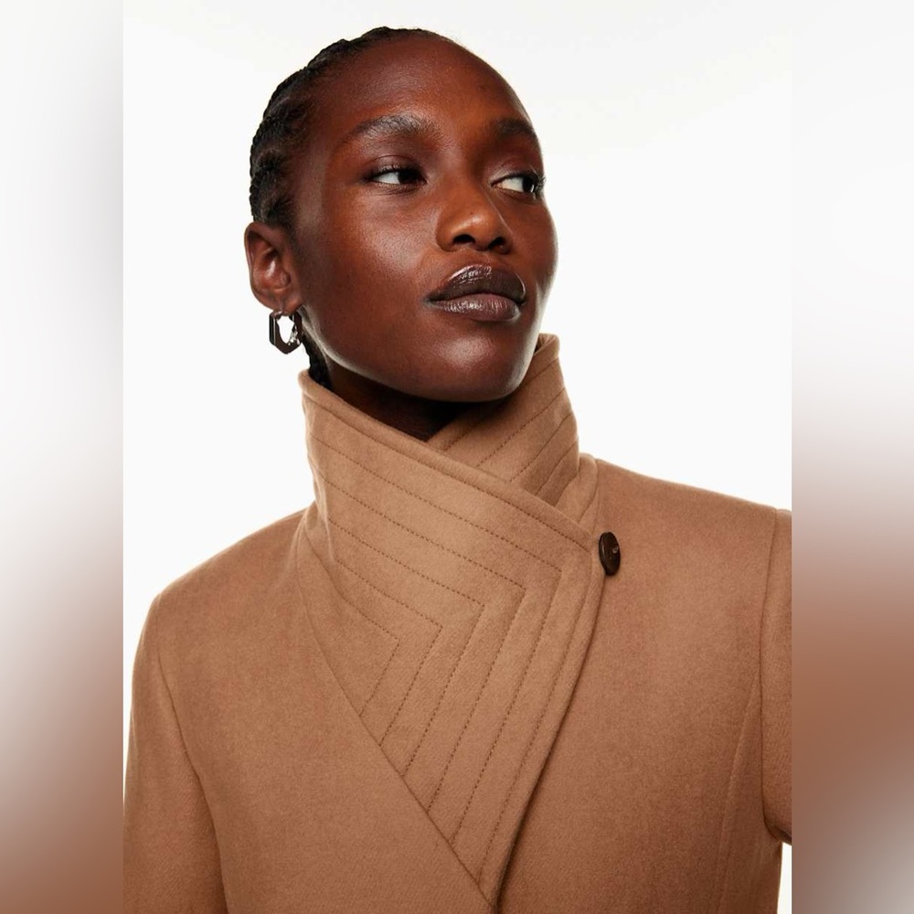 Aritzia Babaton Connor Long Wool Coat Camel | Belted | -20°C | S - Picture 11 of 12
